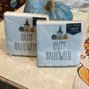 🎃 NEW RAE DUNN HAPPY HALLOWEEN BEVERAGE NAPKINS 🎃